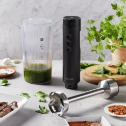 ZWILLING Kabelloser Stabmixer, Starter Set mit Akku