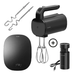 ZWILLING Kabelloses Handrührgerät mit digitaler Küchenwaage, 4-tlg., Schwarz