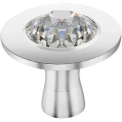 Staub Knauf mit Kristall von Swarovski, Edelstahl
