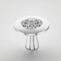 Staub Knauf mit Kristall von Swarovski, Edelstahl