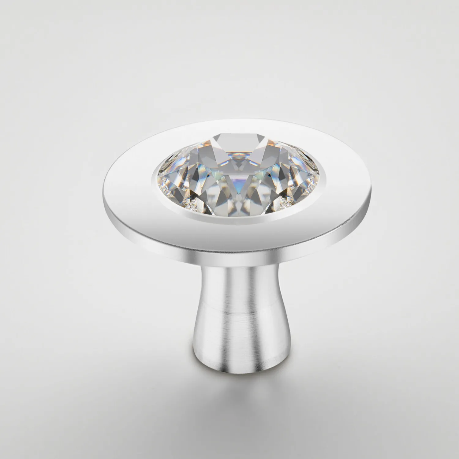 Staub Knauf mit Kristall von Swarovski, Edelstahl