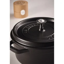 Staub Knauf mit Kristall von Swarovski, Edelstahl