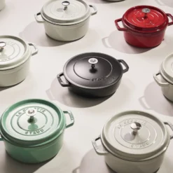 Staub Knauf mit Kristall von Swarovski, Edelstahl