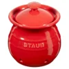 Staub Knoblauchbehälter Kirsch-Rot, Keramik