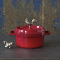 ZWILLING Koch-Set mit Gewürzmühlen, Wein&ouml;ffner und roter Cocotte, 4-tlg.