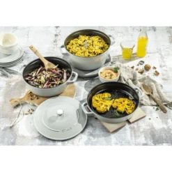 Staub Kochtopfset Stackable 3-tlg, rund, , Gusseisen