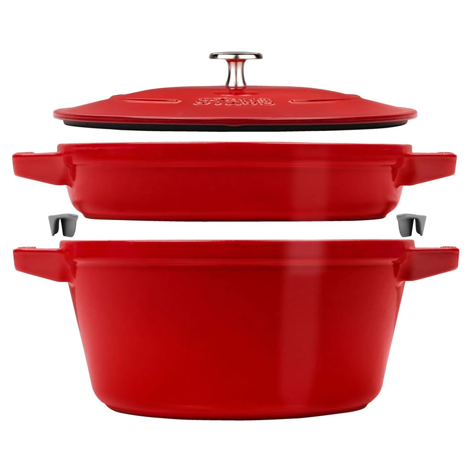 Staub Kochtopfset Stackable 2-tlg, rund, , Gusseisen