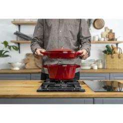 Staub Kochtopfset Stackable 2-tlg, rund, , Gusseisen