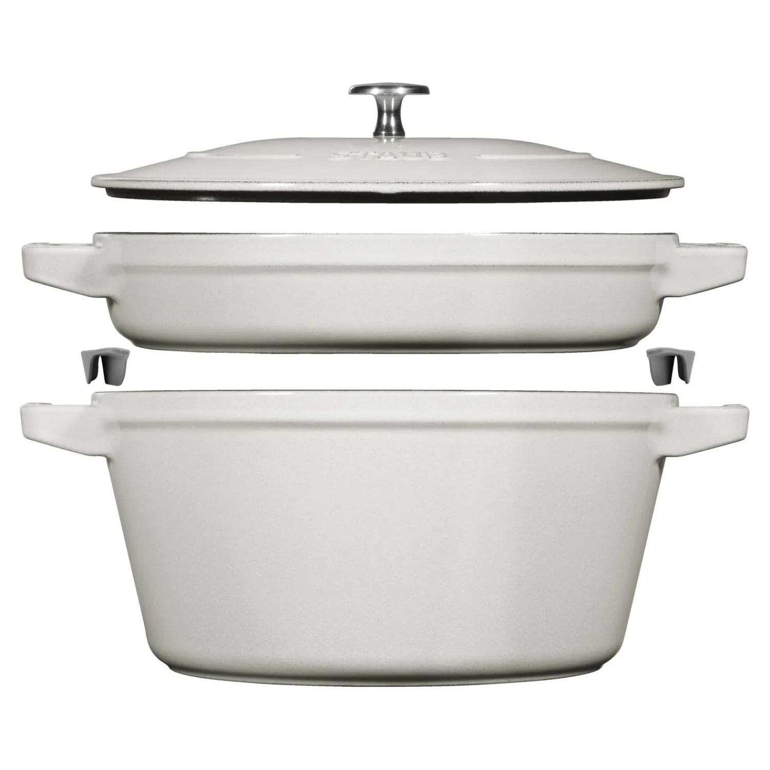 Staub Kochtopfset Stackable 2-tlg, rund, , Gusseisen