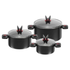 BALLARINI Kochtopfset 3-tlg, Aluminium