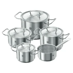 ZWILLING Kochtopfset 5-tlg, 18/10 Edelstahl