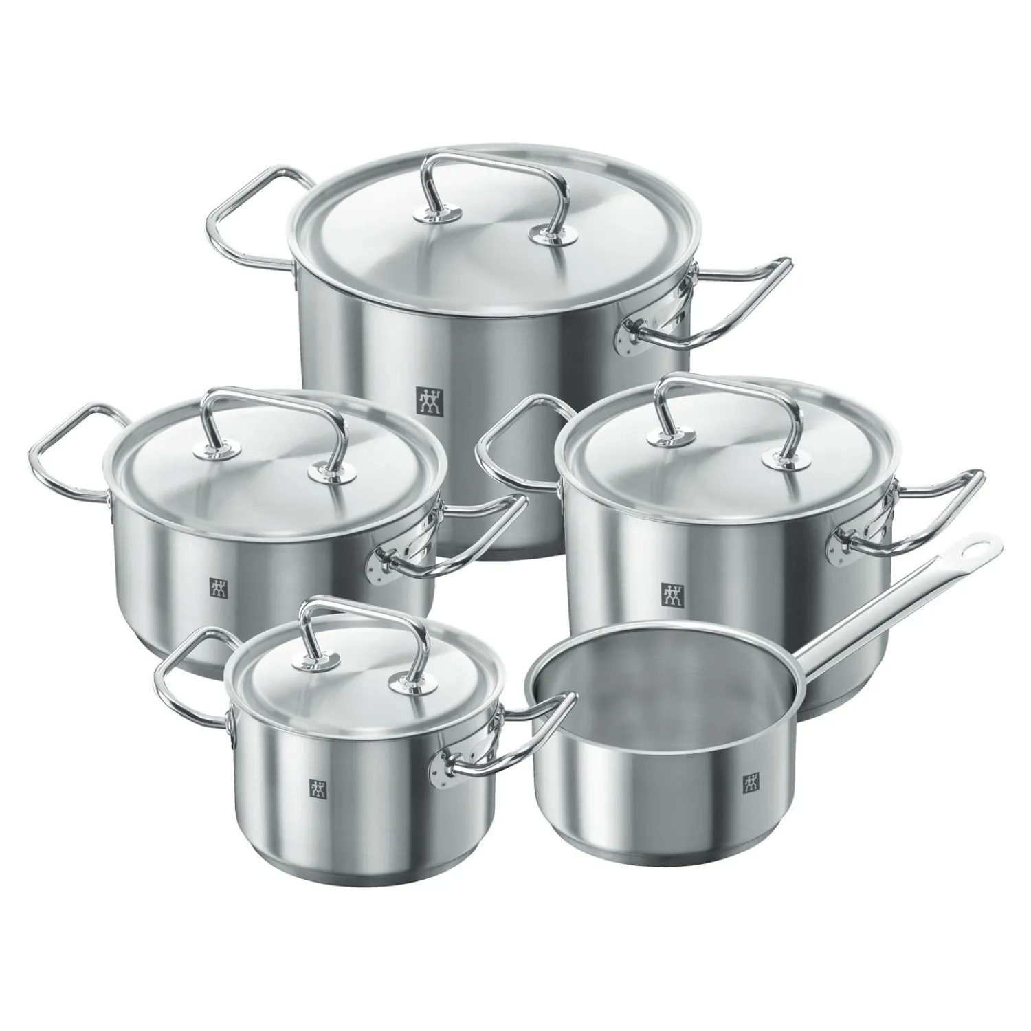 ZWILLING Kochtopfset 5-tlg, 18/10 Edelstahl