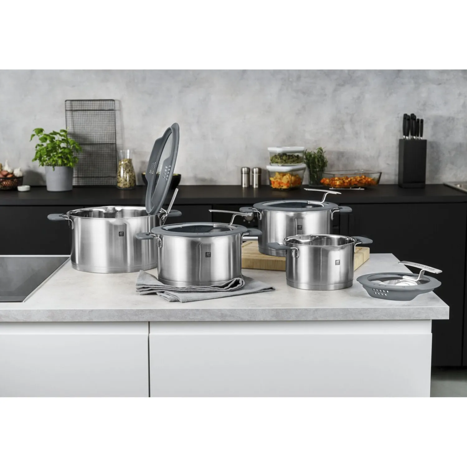 ZWILLING Kochtopfset 4-tlg, Edelstahl