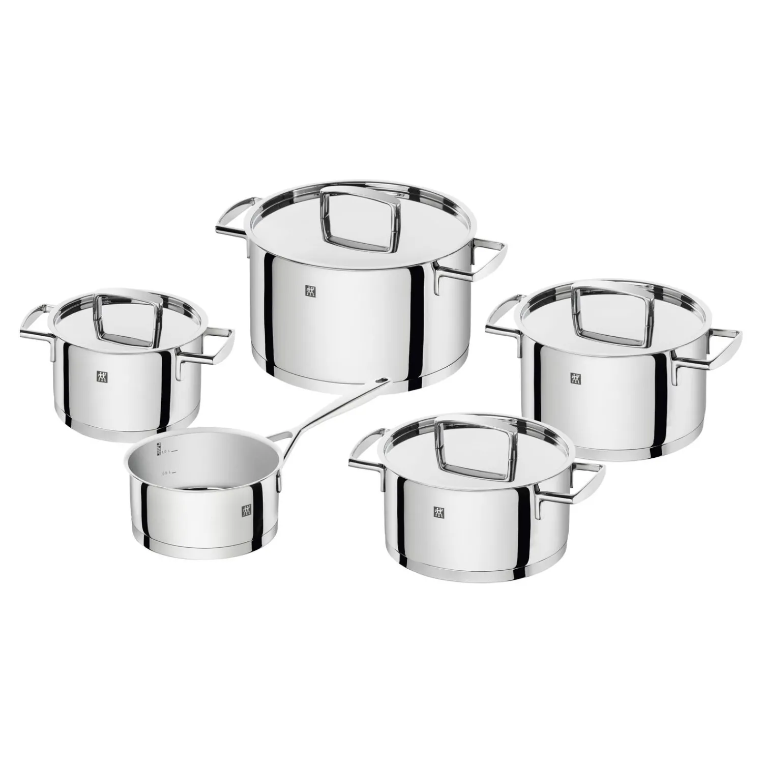 ZWILLING Kochtopfset 5-tlg, 18/10 Edelstahl