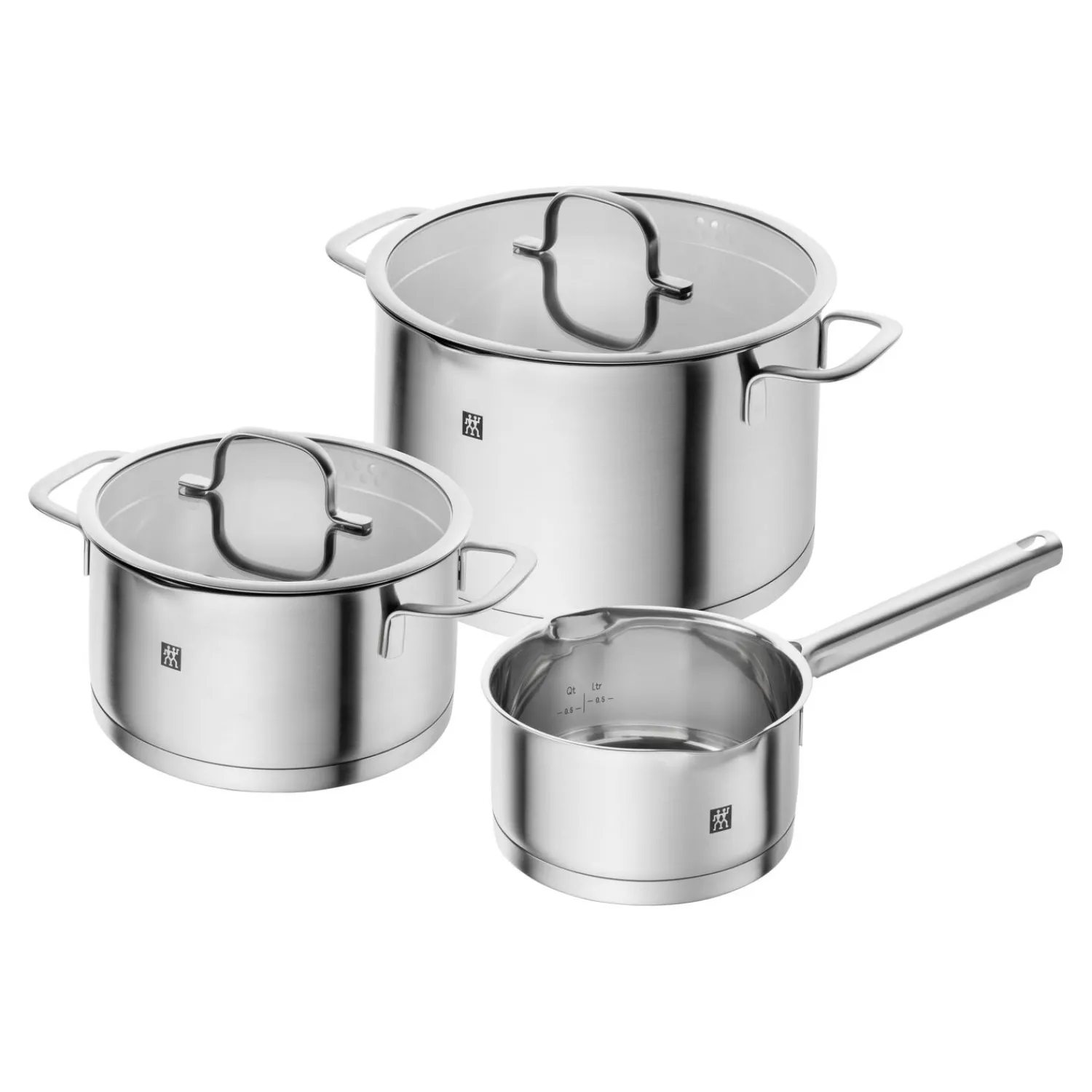 ZWILLING Kochtopfset 3-tlg, Edelstahl