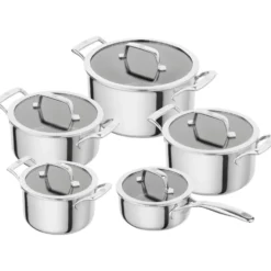 ZWILLING Kochtopfset 5-tlg, 18/10 Edelstahl