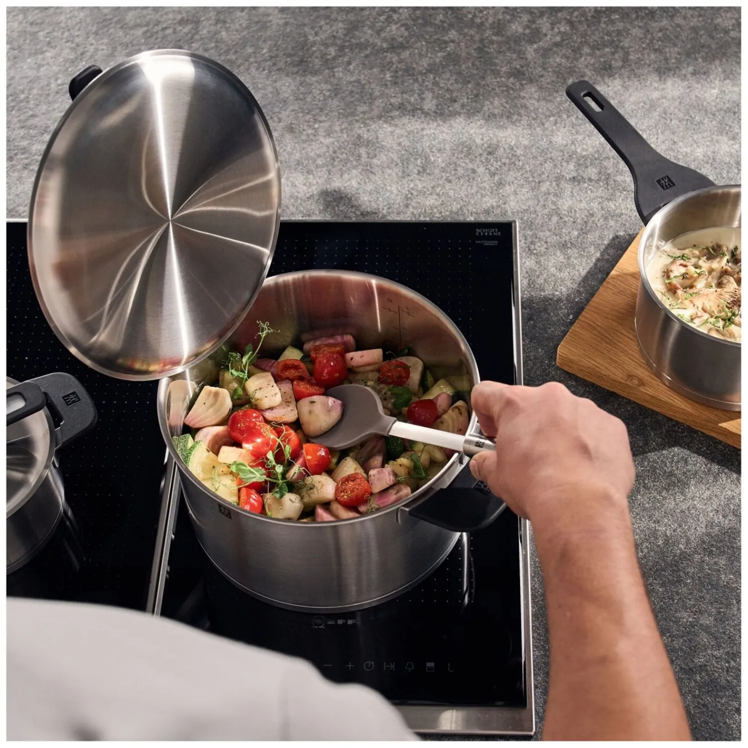 ZWILLING Kochtopfset 5-tlg, 18/10 Edelstahl