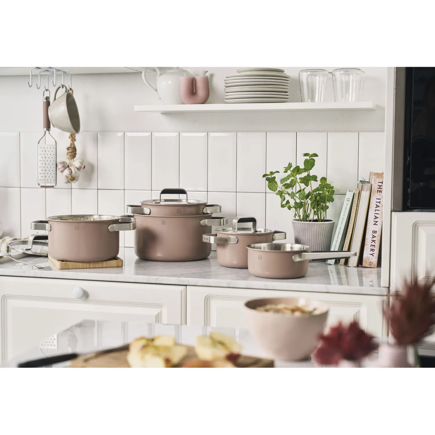 ZWILLING Kochtopfset, 5-tlg, 18/10 Edelstahl