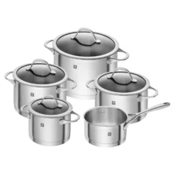 ZWILLING Kochtopfset 5-tlg, 18/10 Edelstahl