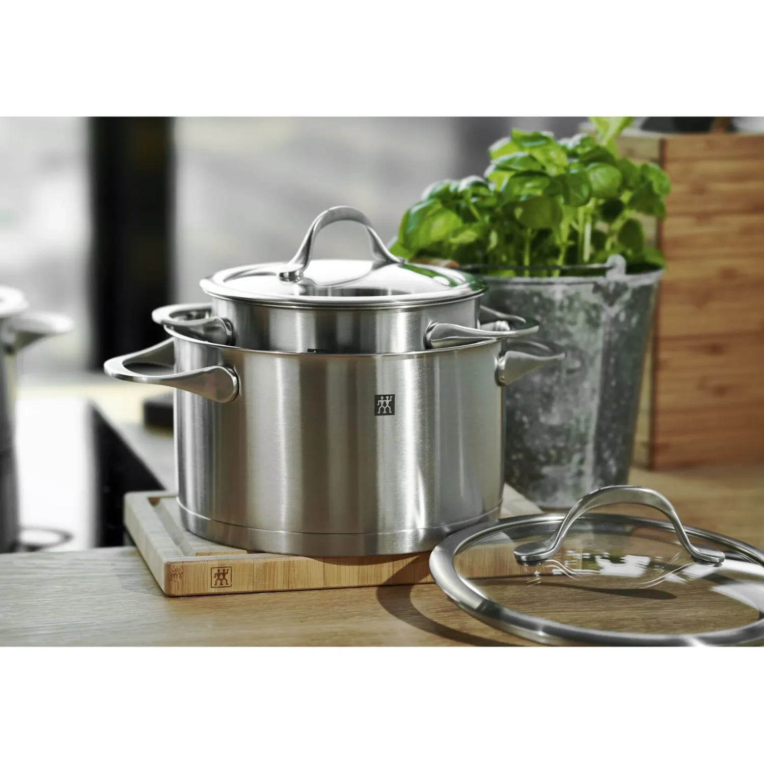 ZWILLING Kochtopfset 5-tlg, 18/10 Edelstahl