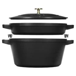 Staub Kochtopfset 2-tlg, rund, , Gusseisen