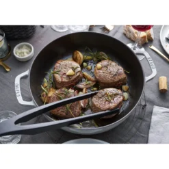 Staub Kochzubehör-Set mit Zange, Mehrzwecklöffel und Servierlöffel, 3-tlg.