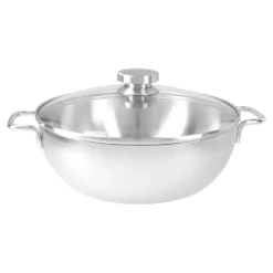 Demeyere Konische Schmorpfanne mit Glasdeckel 28 cm, 18/10 Edelstahl