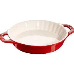 Staub Kuchenform 24 cm, rund, Kirsch-Rot, Keramik