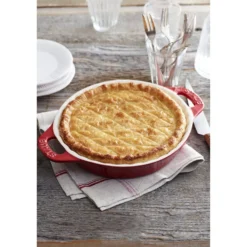 Staub Kuchenform 24 cm, rund, Kirsch-Rot, Keramik