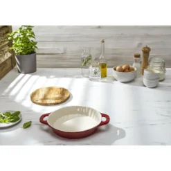 Staub Kuchenform 24 cm, rund, Kirsch-Rot, Keramik