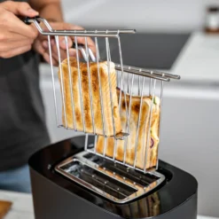 ZWILLING Kurzschlitztoaster, Sandwichzange & Br&ouml;tchenaufsatz Set, 4-tlg., Weiß/Silber, Stahl