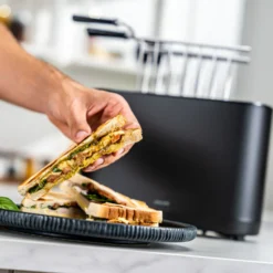 ZWILLING Kurzschlitztoaster, Sandwichzange & Br&ouml;tchenaufsatz Set, 4-tlg., Weiß/Silber, Stahl