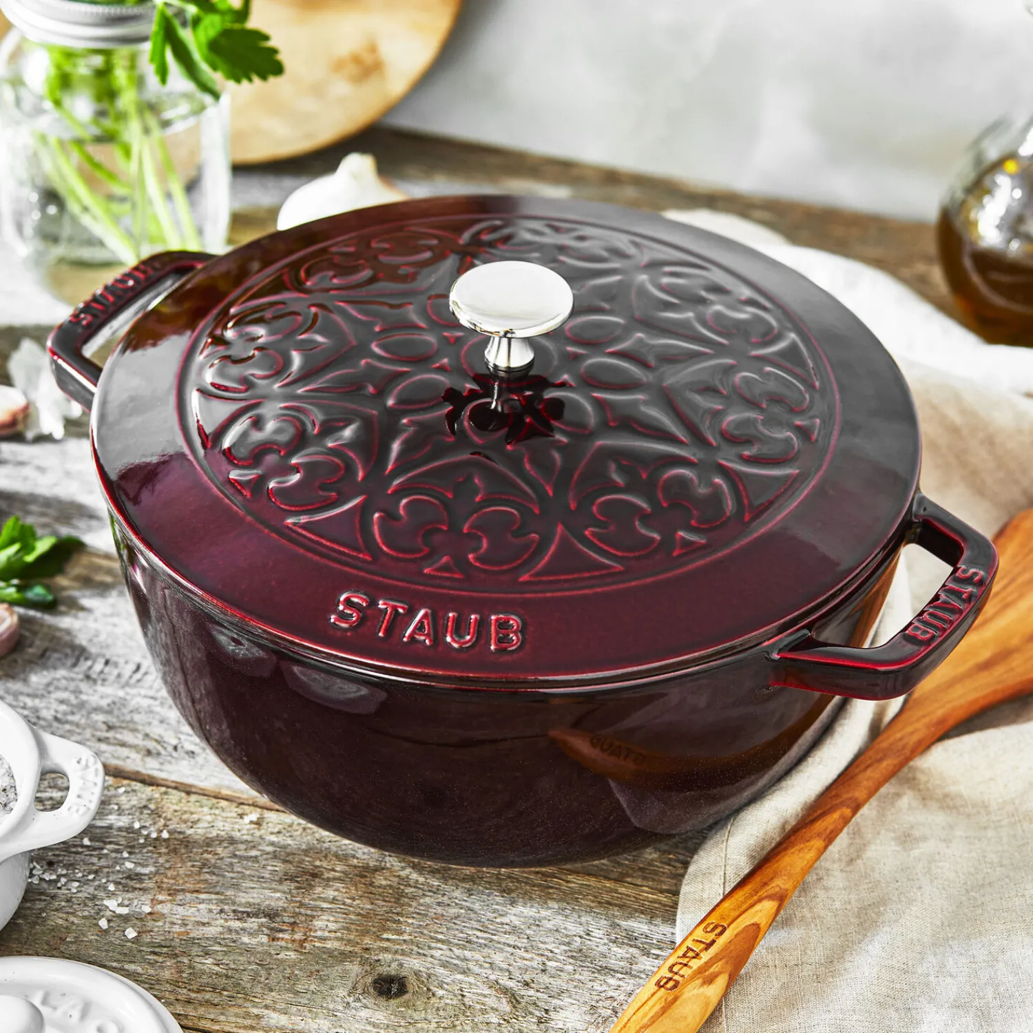 Staub La Marmite Lilie 24 cm, Gusseisen