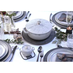 Staub La Marmite Schneeflocke 24 cm, Gusseisen