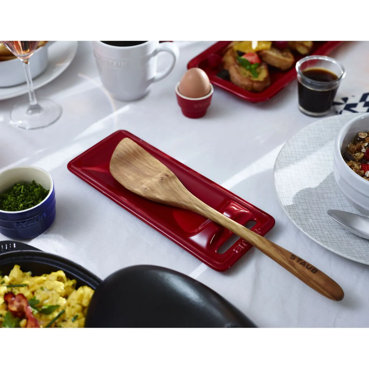 Staub Löffelablage, 25 cm x 10 cm, Keramik