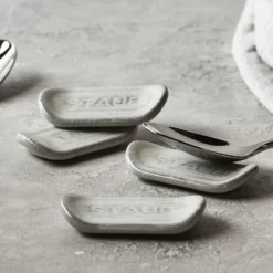 Staub Messerablage Set, 4-tlg, Weisser Trüffel