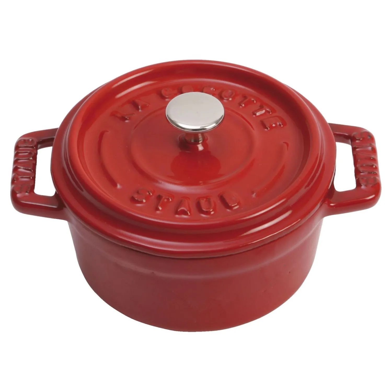 Staub Mini Cocotte 10 cm, rund, Kirsch-Rot, Gusseisen