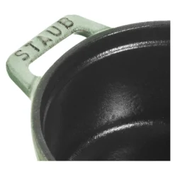 Staub Mini Cocotte 10 cm, rund, Salbeigrün, Gusseisen
