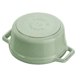 Staub Mini Cocotte 10 cm, rund, Salbeigrün, Gusseisen