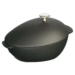 Staub Muscheltopf 25 cm, Gusseisen, Schwarz