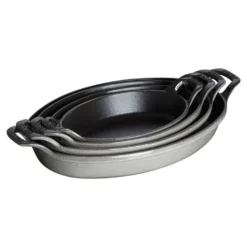 Staub Ofenform 24 cm, oval, , Gusseisen