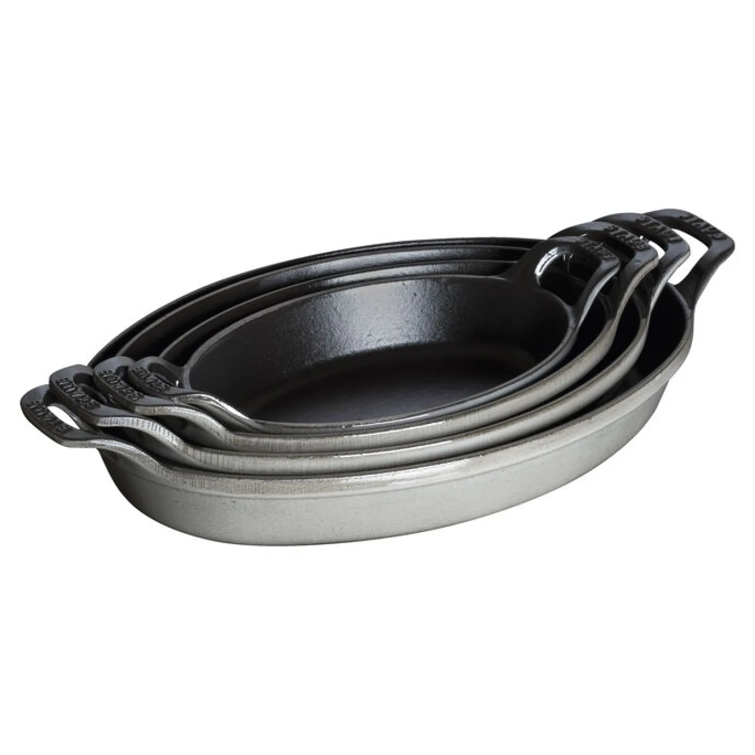 Staub Ofenform 24 cm, oval, , Gusseisen