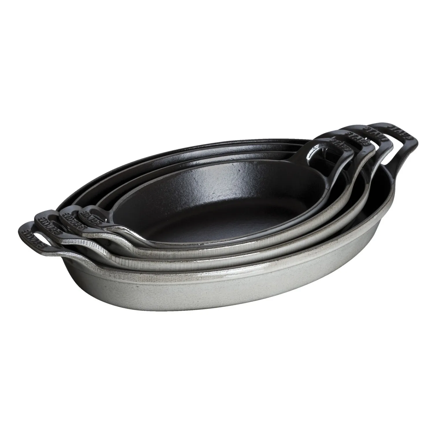 Staub Ofenform 21 cm, oval, , Gusseisen