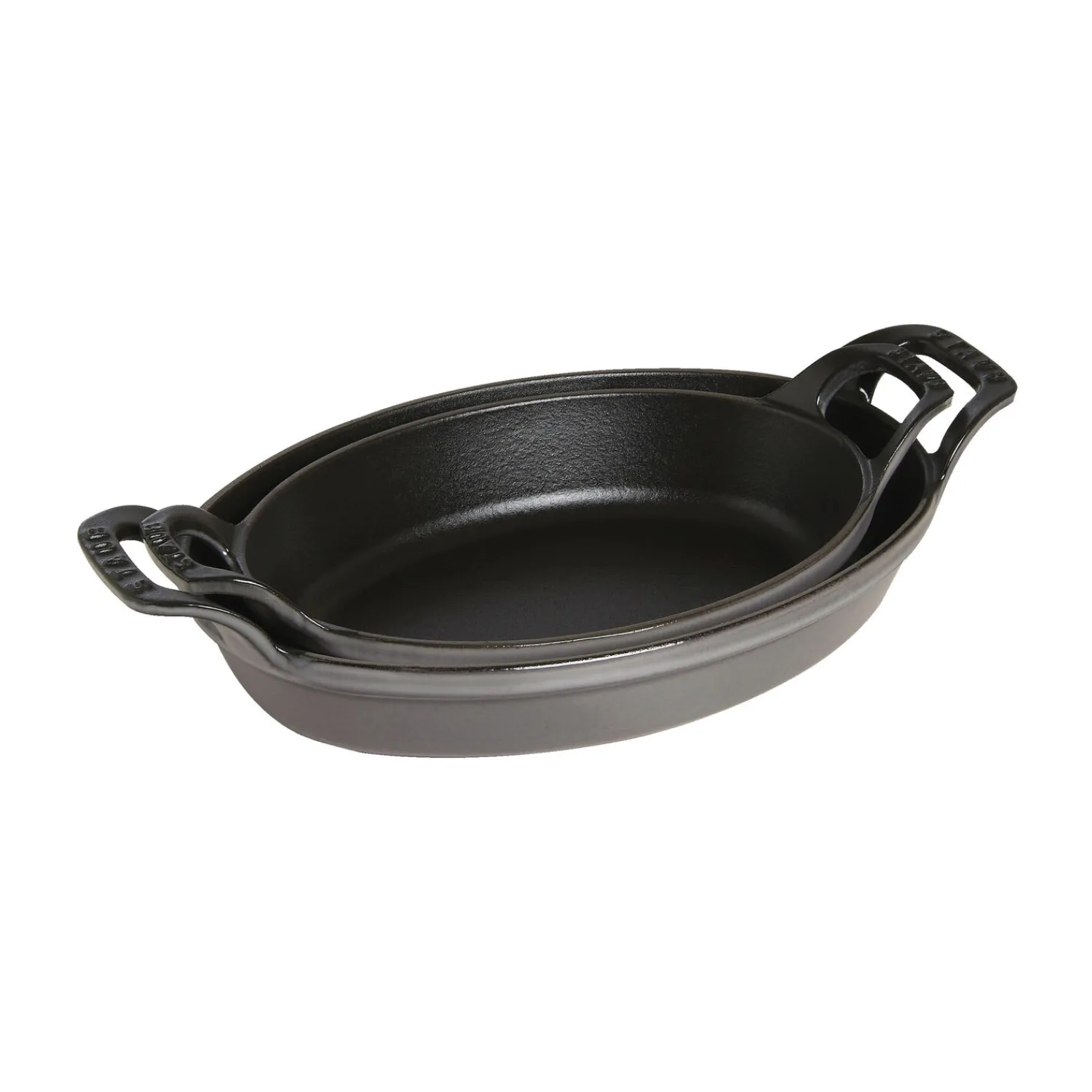 Staub Ofenform 21 cm, oval, , Gusseisen