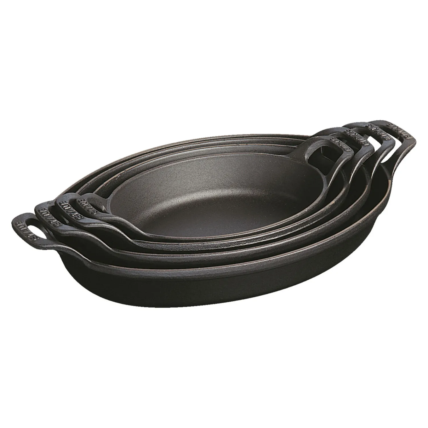 Staub Ofenform 28 cm, oval, , Gusseisen