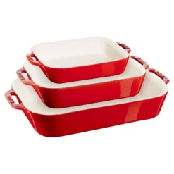 Staub Ofenformenset 3-tlg, rechteckig, , Keramik
