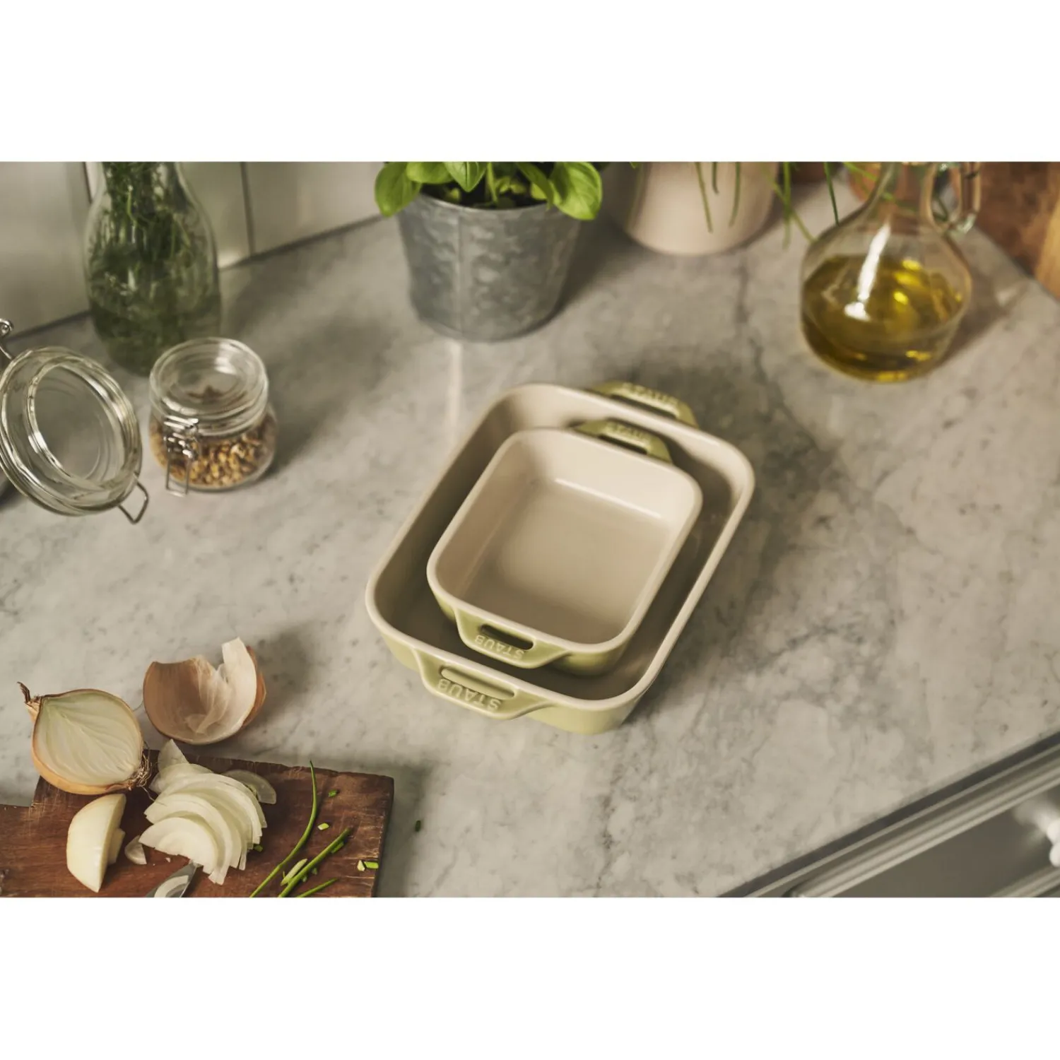 Staub Ofenformenset 2-tlg, rechteckig, , Keramik