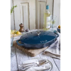 Staub Ofenform Fisch 33 cm, oval, , Gusseisen