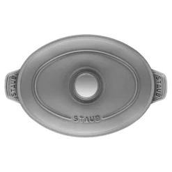 Staub Ofenform mit Deckel 23 cm, oval, , Gusseisen
