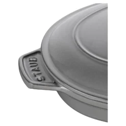 Staub Ofenform mit Deckel 23 cm, oval, , Gusseisen